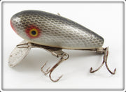 Vintage Staley Johnson Silver & Black Scale Honey Lure 