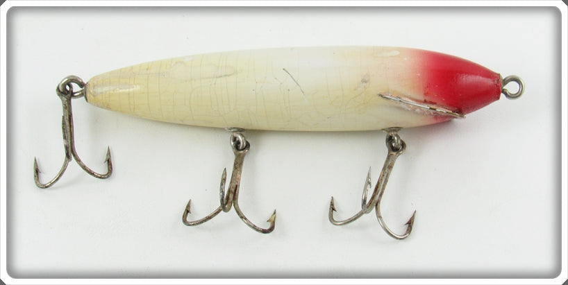 Vintage Shakespeare White & Red Hydroplane Lure