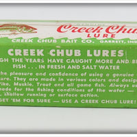 Creek Chub Black Head Pikie Scale Tail Jointed Pikie 2600 Special