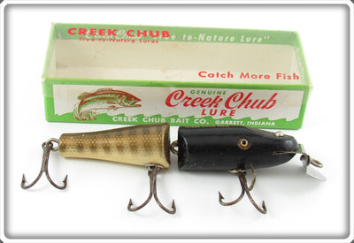 Creek Chub Black Head Pikie Scale Tail Jointed Pikie Lure 2600 Special