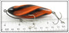 The Calumet Tackle Co Black & Orange Spiral Lure In Box