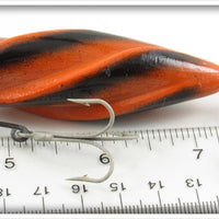 The Calumet Tackle Co Black & Orange Spiral Lure In Box