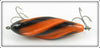 The Calumet Tackle Co Black & Orange Spiral Lure In Box