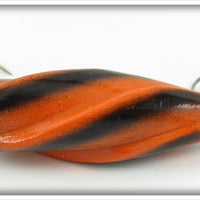 The Calumet Tackle Co Black & Orange Spiral Lure In Box