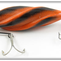 The Calumet Tackle Co Black & Orange Spiral Lure In Box