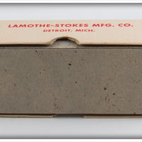 Lamothe Stokes Mfg Co White & Red Swiv A Lure In Box