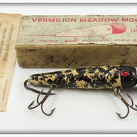 Frank Knill Black & White Vermilion Meadow Mouse Lure In Box