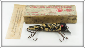 Frank Knill Black & White Vermilion Meadow Mouse Lure In Box