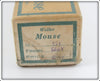 Weller White Red Eyes Mouse In Gray Mouse Box
