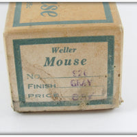 Weller White Red Eyes Mouse In Gray Mouse Box