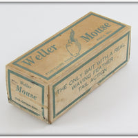 Weller White Red Eyes Mouse In Gray Mouse Box