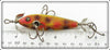 Heddon Yellow With Black & Red Spots 0 Dowagiac Minnow