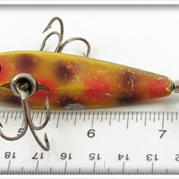 Heddon Yellow With Black & Red Spots 0 Dowagiac Minnow