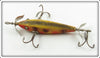 Heddon Yellow With Black & Red Spots 0 Dowagiac Minnow