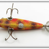 Heddon Yellow With Black & Red Spots 0 Dowagiac Minnow