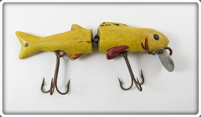Vintage Unknown Yellow Illinois River Minnow Type Lure