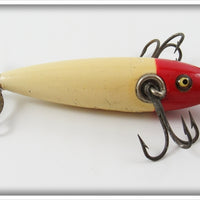 Pflueger Red & White Three Hook Neverfail Minnow Lure 3196 