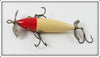 Pflueger Red & White Three Hook Neverfail Minnow
