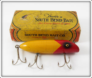 South Bend Yellow Red Arrowhead Bass Oreno Lure In Box 973 RY