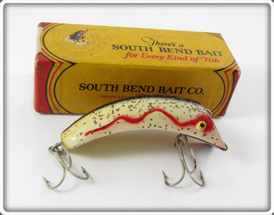 South Bend Silver Flitter Red Shadow Wave Midget Teas Oreno 936 SSS