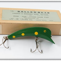 R-K Tackle Co Green & Yellow Hollowhead In Box G&Y 
