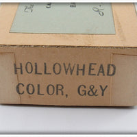 R-K Tackle Co Green & Yellow Hollowhead In Box