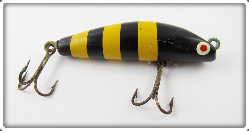 Vintage Boone Bait Co Bumble Bee Finish Yellow Jacket Lure For Sale