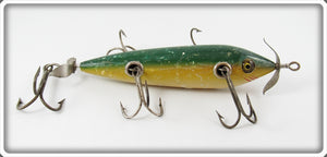 Vintage Shakespeare Green Back Musky Trolling Minnow Lure 64 