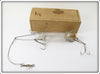 Welch & Graves Bass Size Glass Minnow Tube In Wooden Box