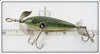 Heddon Green Crackleback Fancy Back 100 Minnow In Correct Wood Box