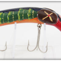 Vintage Alfred Kleszcz Green & Blue Folk Art Lure