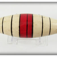 Ideal White, Red & Black Bobber Float
