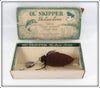 Wynne Precision Company Ol' Skipper DeLuxe Lures Lucky Bug Plug In Box