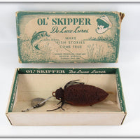 Wynne Precision Company Ol' Skipper DeLuxe Lures Lucky Bug Plug In Box