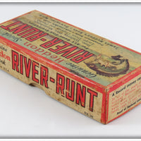 Heddon Pearl & Black Shore Minnow Midget River Runt In Box 9010XBP