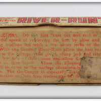 Heddon Pearl & Black Shore Minnow Midget River Runt In Box 9010XBP