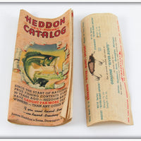 Heddon Pearl & Black Shore Minnow Midget River Runt In Box 9010XBP