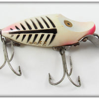 Heddon Pearl & Black Shore Minnow Midget River Runt In Box 9010XBP