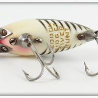Heddon Pearl & Black Shore Minnow Midget River Runt In Box 9010XBP