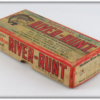 Heddon Pearl & Black Shore Minnow Midget River Runt In Box 9010XBP