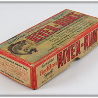 Heddon Pearl & Black Shore Minnow Midget River Runt In Box 9010XBP