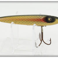 Vintage Heddon Shiner Scale Baby Torpedo Lure 129P