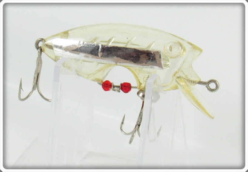 Vintage Poe's Clear Silver Strip Loco-Motion Lure 