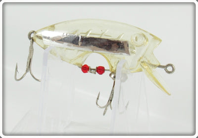 Vintage Poe's Clear Silver Strip Loco-Motion Lure 