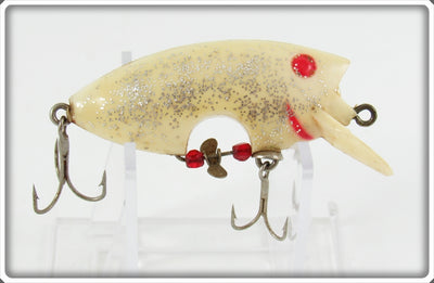 Vintage Poe's Ghost Silver Glitter Loco-Motion Lure 
