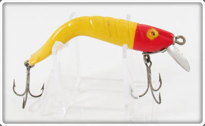 Vintage Nichols Yellow With Red Head Shrimp Lure