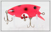 Vintage Poe's Orange Black Spots Loco-Motion Lure
