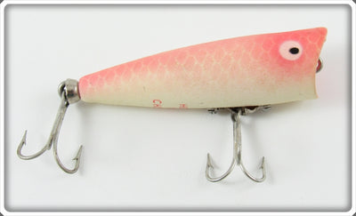 Vintage Heddon Glo Pink Alewife Tiny Chugger Lure 335 DPK 
