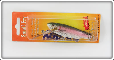 Vintage Bagley Rainbow Trout Small Fry Trout Lure On Card