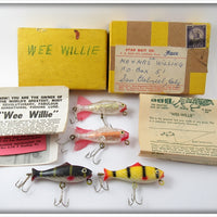 Star Bait Co Wee Willie Lot Of Four In Mailing Box
